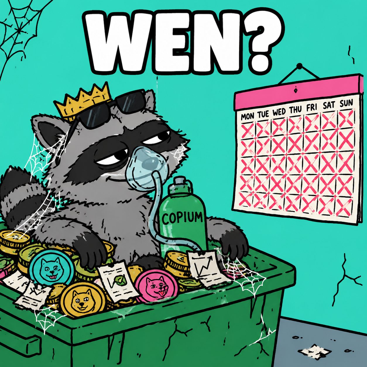 A crude wen meme drawing