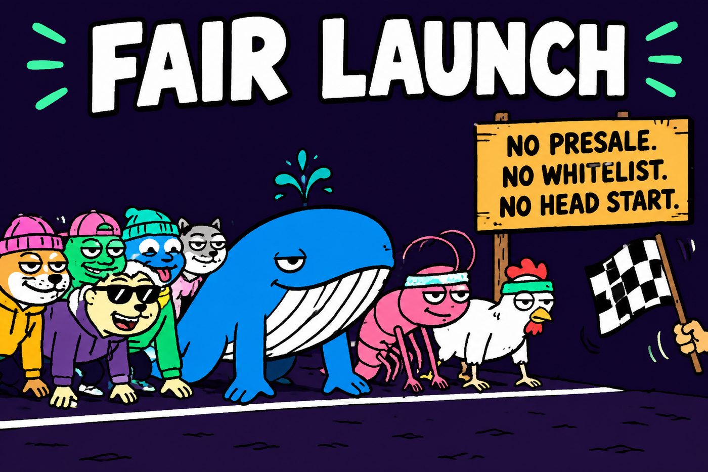 Everyone lining up at the same fair launch pool